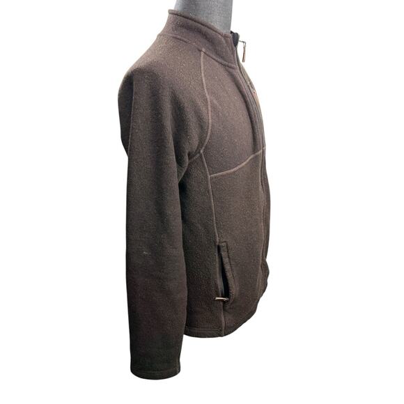 Smartwool Fleece Jacket Size S Brown Wool Blend Full Zip Outdoor Athletic Wear - Picture 2 of 7